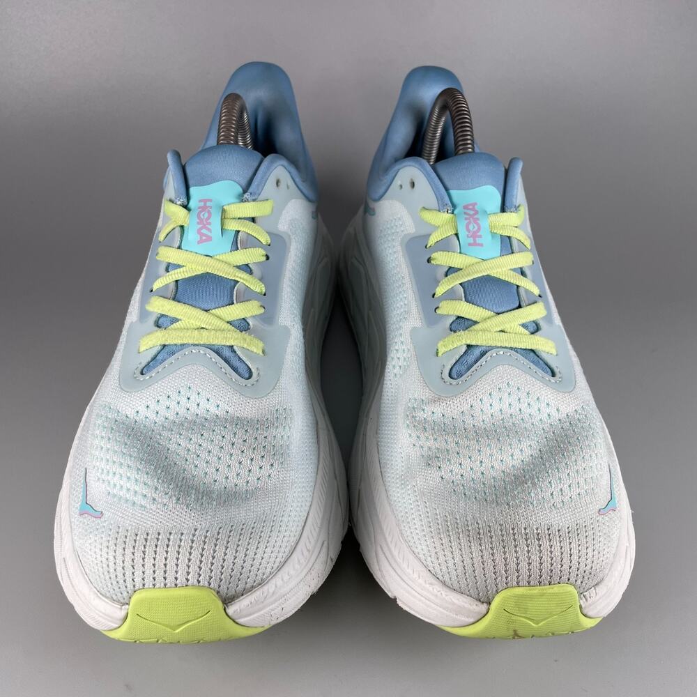 Hoka One One Arahi 7 Womens Size 10.5 B Blue White Athletic Running Shoe Sneaker - Picture 2 of 9